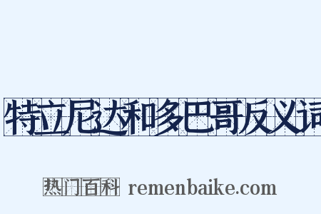 特立尼达和多巴哥反义词是什么意思的图片